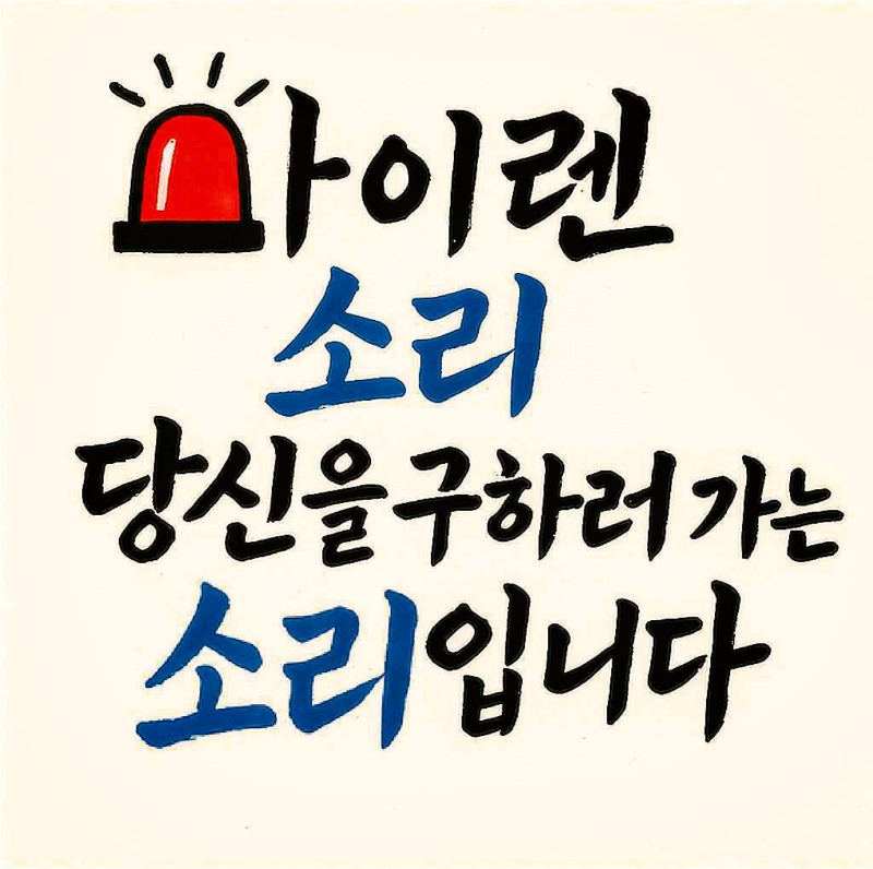 65_표어 전영석_사이렌소리 당신을 구하러 가는 소리입니다.jpg