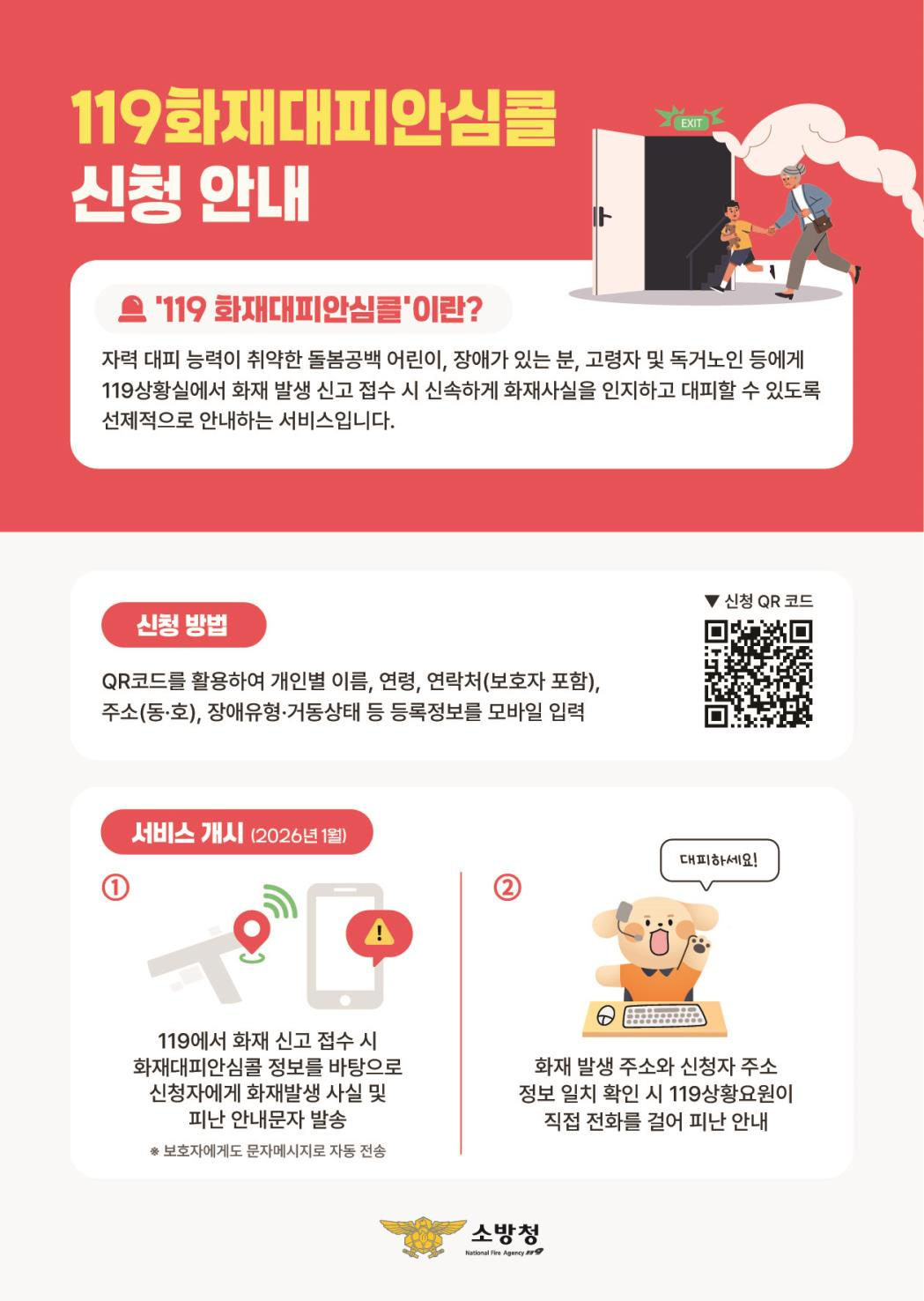 119화재대피 안심콜