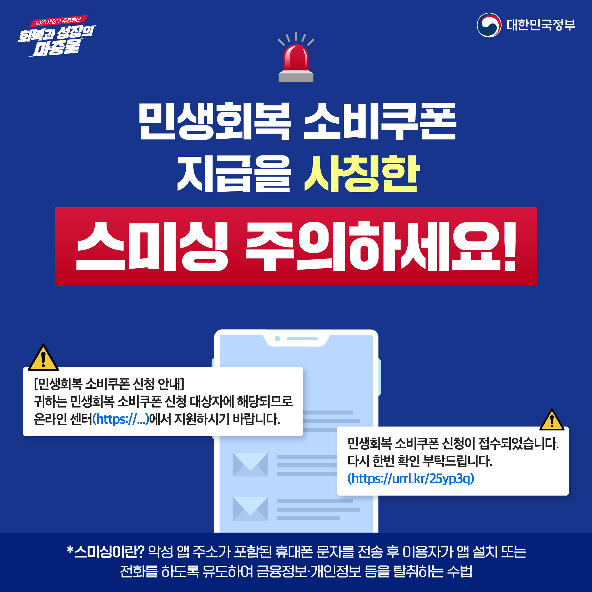 제2차 민생회복 소비쿠폰 스미싱 예방1