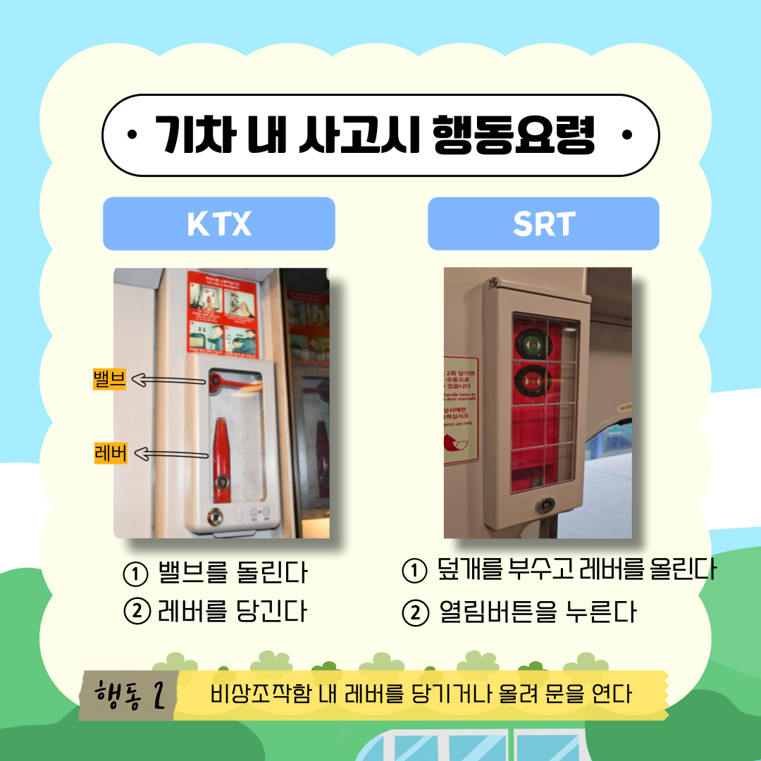 안전한 기차여행 카드뉴스 3