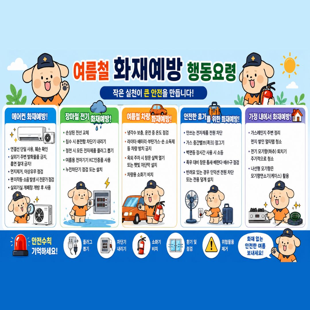 여름철 카드뉴스(화재예방)