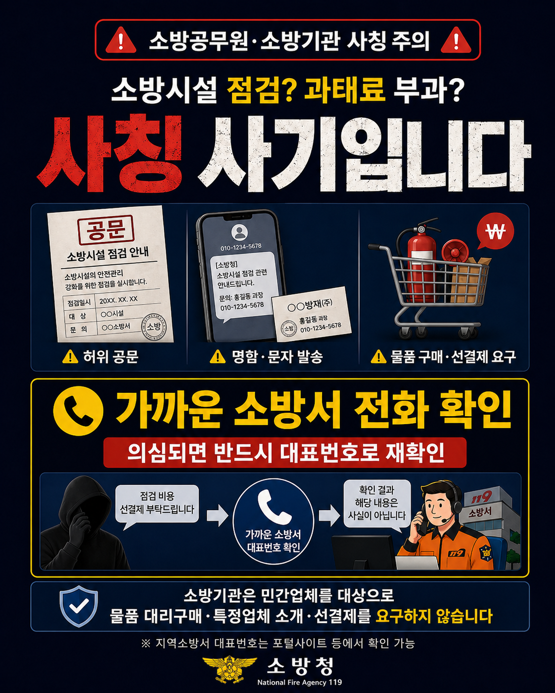 소방 사칭 주의