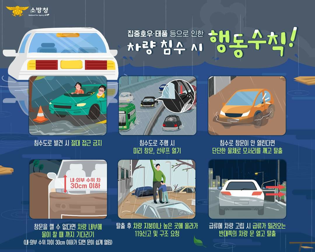 차량침수 행동수칙